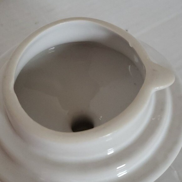 Fiestaware Fiesta 44 Oz CERAMIC Covered Teapot Container Pitcher Carafe White - Picture 14 of 16